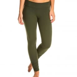 Beyond Yoga Women's Essential Gathered Yoga Leggings Wintergreen