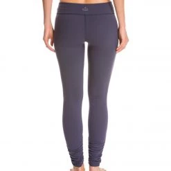 Beyond Yoga Women's Essential Gathered Yoga Leggings True Navy CLOTHING 10 Beyond Yoga Women's Essential Gathered Yoga Leggings True Navy CLOTHING