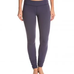 Beyond Yoga Women's Essential Gathered Yoga Leggings True Navy CLOTHING 13 Beyond Yoga Women's Essential Gathered Yoga Leggings True Navy CLOTHING
