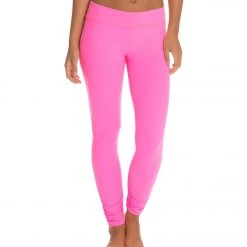 Beyond Yoga Women's Essential Gathered Yoga Leggings Shocking Pink 13 Beyond Yoga Women's Essential Gathered Yoga Leggings Shocking Pink
