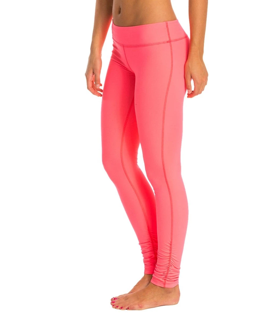 CLOTHING Beyond Yoga Women's Essential Gathered Yoga Leggings Cosmopolitan 4 CLOTHING Beyond Yoga Women's Essential Gathered Yoga Leggings Cosmopolitan