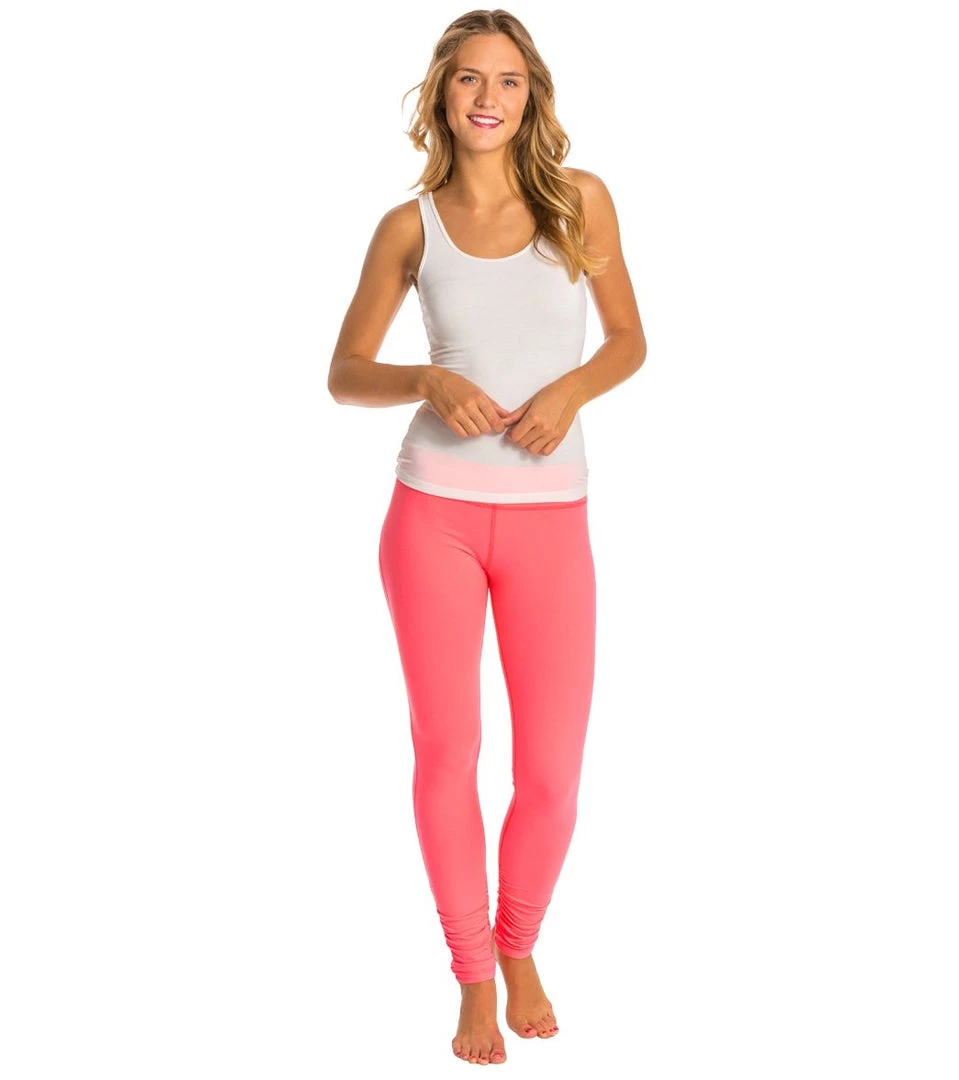 CLOTHING Beyond Yoga Women's Essential Gathered Yoga Leggings Cosmopolitan 6 CLOTHING Beyond Yoga Women's Essential Gathered Yoga Leggings Cosmopolitan