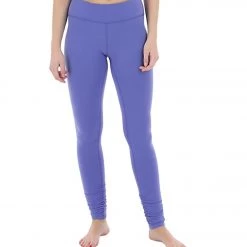 Beyond Yoga Women's Essential Gathered Yoga Leggings Deep Lilac CLOTHING
