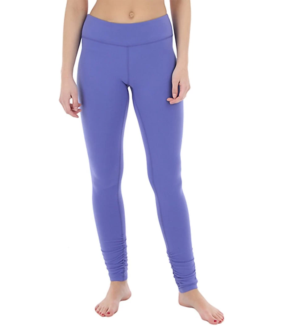 Beyond Yoga Women's Essential Gathered Yoga Leggings Deep Lilac CLOTHING 8 Beyond Yoga Women's Essential Gathered Yoga Leggings Deep Lilac CLOTHING