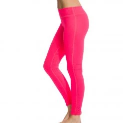 Beyond Yoga Women's Essential Gathered Yoga Leggings Neon Berry CLOTHING