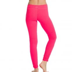 Beyond Yoga Women's Essential Gathered Yoga Leggings Neon Berry CLOTHING 10 Beyond Yoga Women's Essential Gathered Yoga Leggings Neon Berry CLOTHING