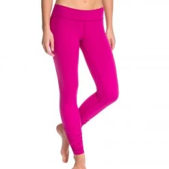 Beyond Yoga Women's Essential Gathered Yoga Leggings Sangria CLOTHING