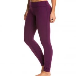 Beyond Yoga Women's Essential Gathered Yoga Leggings Imperial Violet