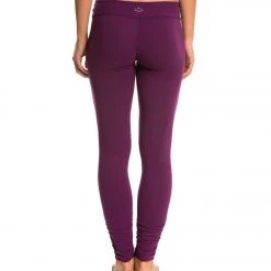Beyond Yoga Women's Essential Gathered Yoga Leggings Imperial Violet 10 Beyond Yoga Women's Essential Gathered Yoga Leggings Imperial Violet