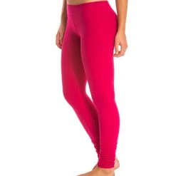 Beyond Yoga Women's Essential Gathered Yoga Leggings Wildberry CLOTHING