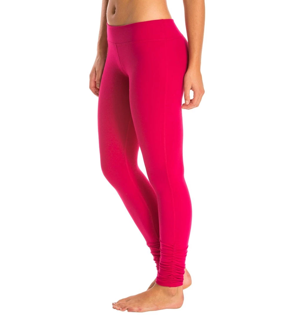 Beyond Yoga Women's Essential Gathered Yoga Leggings Wildberry CLOTHING 4 Beyond Yoga Women's Essential Gathered Yoga Leggings Wildberry CLOTHING