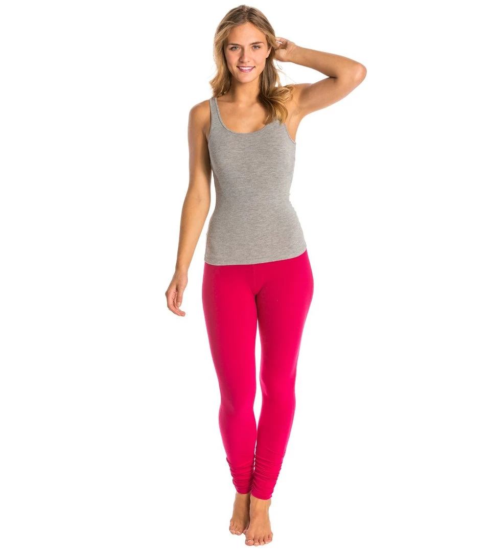 Beyond Yoga Women's Essential Gathered Yoga Leggings Wildberry CLOTHING 6 Beyond Yoga Women's Essential Gathered Yoga Leggings Wildberry CLOTHING