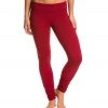 Beyond Yoga Women's Essential Gathered Yoga Leggings Garnet Red 2 Beyond Yoga Women's Essential Gathered Yoga Leggings Garnet Red