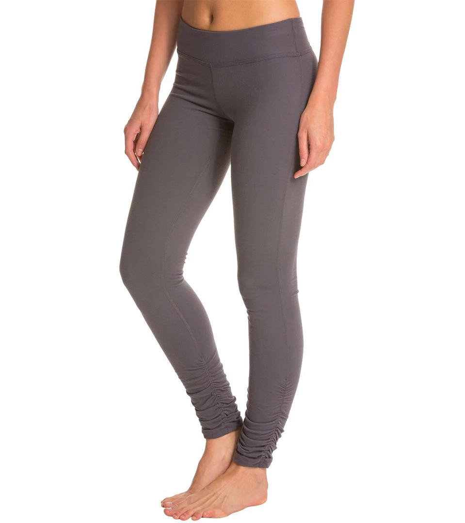 Beyond Yoga Women's Essential Gathered Yoga Leggings Steel 4 Beyond Yoga Women's Essential Gathered Yoga Leggings Steel