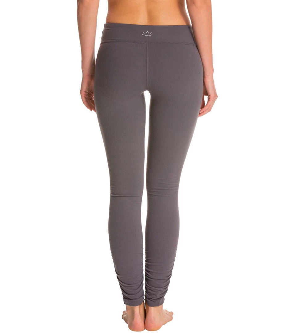 Beyond Yoga Women's Essential Gathered Yoga Leggings Steel 5 Beyond Yoga Women's Essential Gathered Yoga Leggings Steel
