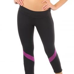Beyond Yoga Women's V-Stripe Legging Black/Wildflower CLOTHING
