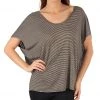 Beyond Yoga Women's Open Back Short Sleeve Top Mojave Stripe CLOTHING