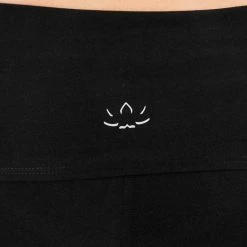 Beyond Yoga Women's Eco Fold Over Capri Black CLOTHING 13 Beyond Yoga Women's Eco Fold Over Capri Black CLOTHING