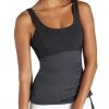 Beyond Yoga Women's Scoopneck Drawstring Cami Heather Grey CLOTHING