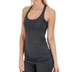 CLOTHING Beyond Yoga Women's Racerback Drawstring Tank Heather Grey