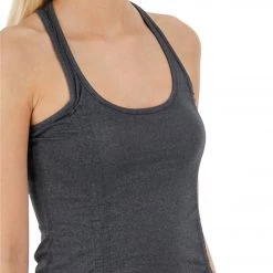 CLOTHING Beyond Yoga Women's Racerback Drawstring Tank Heather Grey