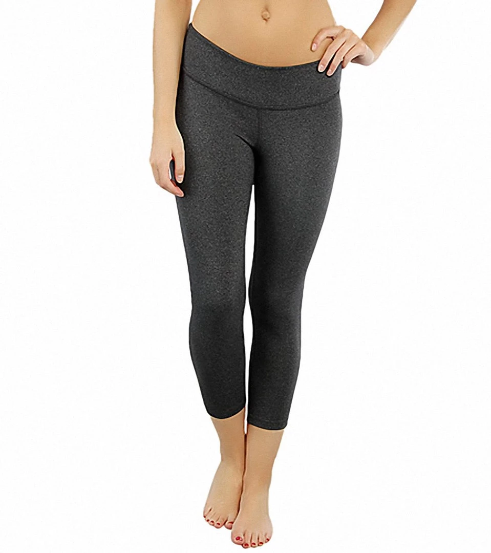 Beyond Yoga Women's Heather Gray Pop Triangle Legging 3 Beyond Yoga Women's Heather Gray Pop Triangle Legging