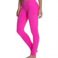 CLOTHING Beyond Yoga Women's Side Panel Long Yoga Leggings Pink Flame