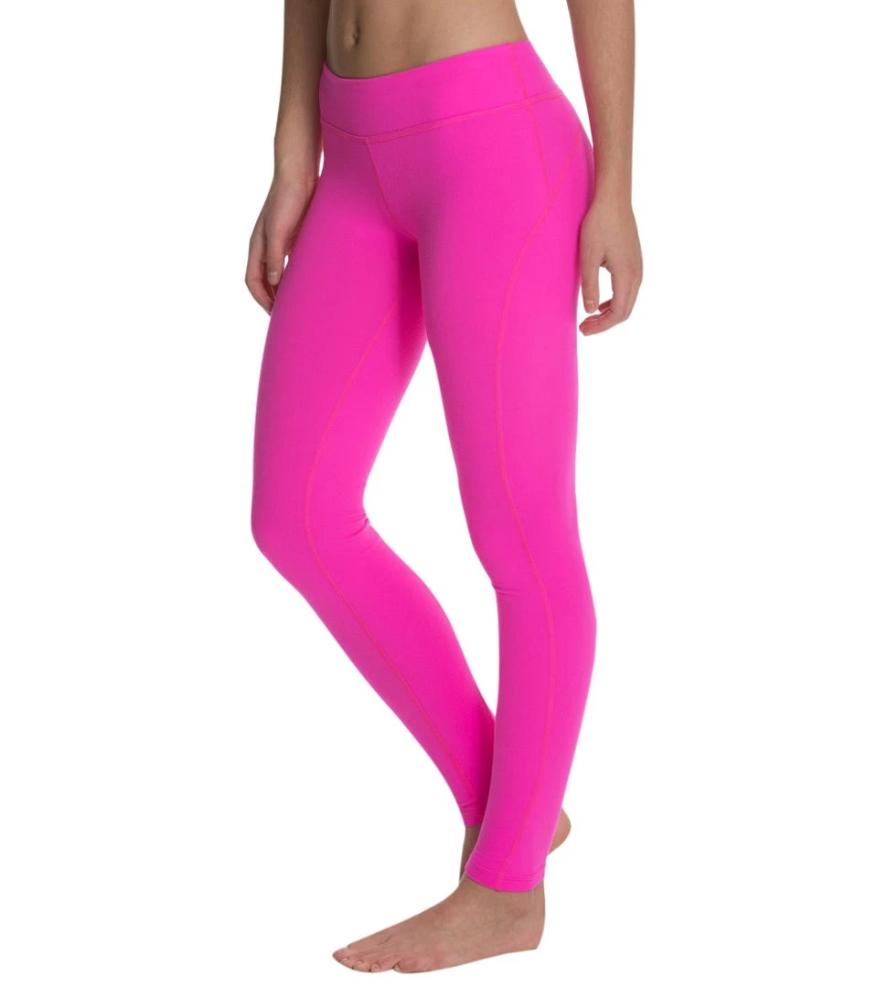CLOTHING Beyond Yoga Women's Side Panel Long Yoga Leggings Pink Flame 4 CLOTHING Beyond Yoga Women's Side Panel Long Yoga Leggings Pink Flame