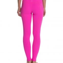 CLOTHING Beyond Yoga Women's Side Panel Long Yoga Leggings Pink Flame 10 CLOTHING Beyond Yoga Women's Side Panel Long Yoga Leggings Pink Flame