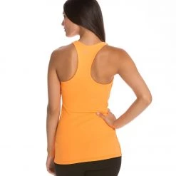 CLOTHING Beyond Yoga Long Racerback Cami Bright Papaya