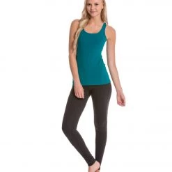 Beyond Yoga Long Racerback Cami Pineneedle