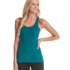 Beyond Yoga Long Racerback Cami Pineneedle