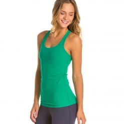 Beyond Yoga Long Racerback Cami Bright Emerald CLOTHING