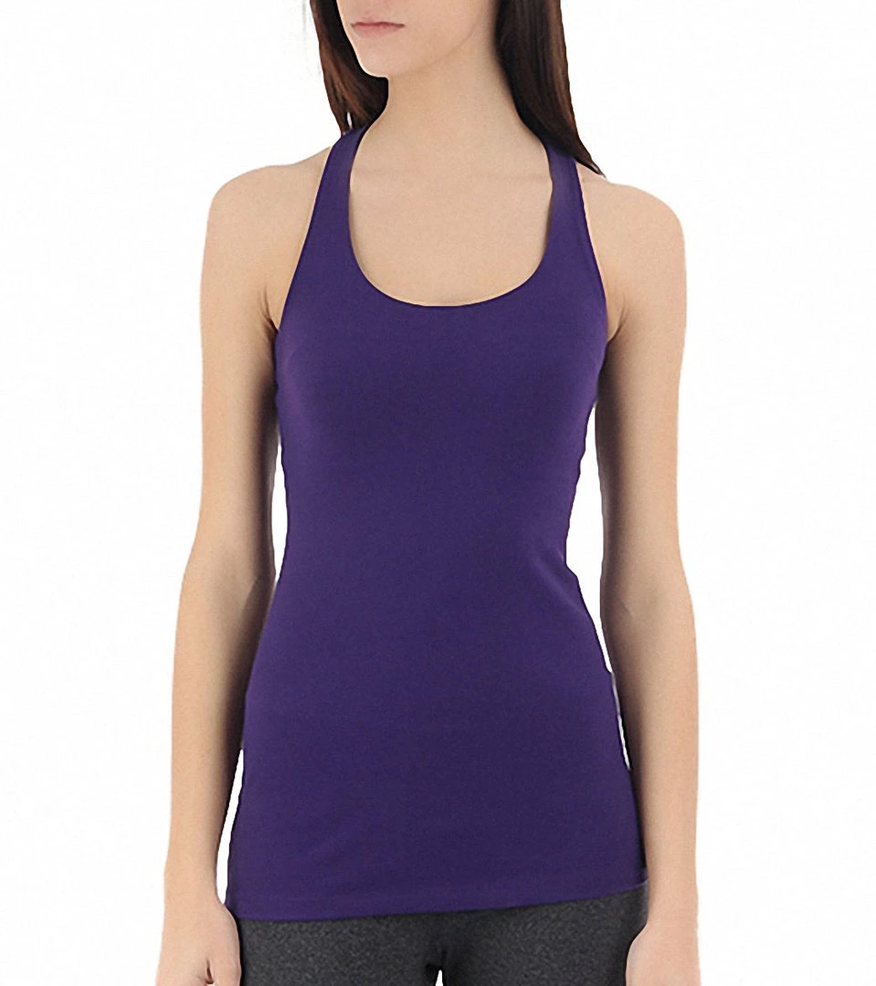 Beyond Yoga Long Racerback Cami Black Orchid CLOTHING 3 Beyond Yoga Long Racerback Cami Black Orchid CLOTHING