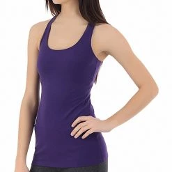 Beyond Yoga Long Racerback Cami Black Orchid CLOTHING