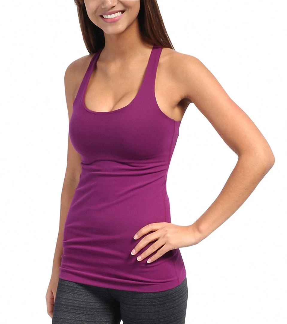 Beyond Yoga Long Racerback Cami Plum CLOTHING 4 Beyond Yoga Long Racerback Cami Plum CLOTHING