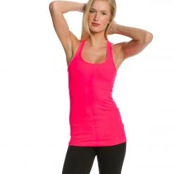 CLOTHING Beyond Yoga Long Racerback Cami Neon Berry