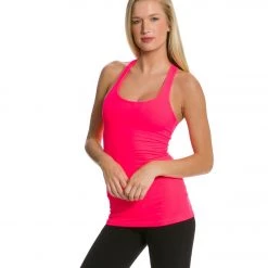 CLOTHING Beyond Yoga Long Racerback Cami Neon Berry