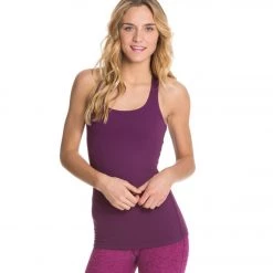 CLOTHING Beyond Yoga Long Racerback Cami Wild Plum