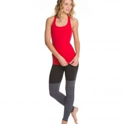 CLOTHING Beyond Yoga Long Racerback Cami Crimson Red
