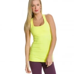 Beyond Yoga Long Racerback Cami Lemon Ice