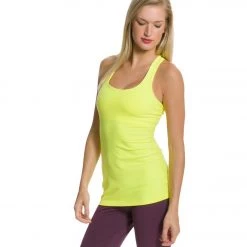 Beyond Yoga Long Racerback Cami Lemon Ice