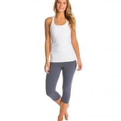 Beyond Yoga Long Racerback Cami White CLOTHING 11 Beyond Yoga Long Racerback Cami White CLOTHING