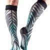 Toesox Knee High Scrunch Full-Toe Yoga Grip Socks Tropic CLOTHING