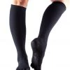 Toesox Knee High Scrunch Full-Toe Yoga Grip Socks Black 2 Toesox Knee High Scrunch Full-Toe Yoga Grip Socks Black