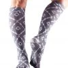 CLOTHING Toesox Knee High Scrunch Full-Toe Yoga Grip Socks Haze