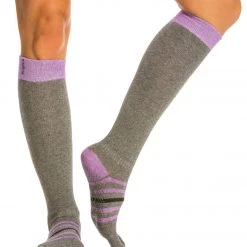 Toesox Knee High Scrunch Full-Toe Yoga Grip Socks Aire