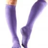 Toesox Knee High Scrunch Full-Toe Yoga Grip Socks Light Purple