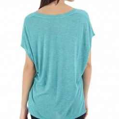 CLOTHING Beyond Yoga Women's Raglan Trapeze Top Electric Teal