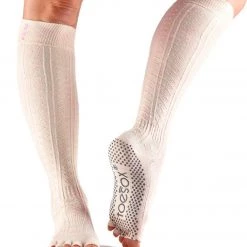 Toesox Knee High Scrunch Half-Toe Yoga Grip Socks CLOTHING